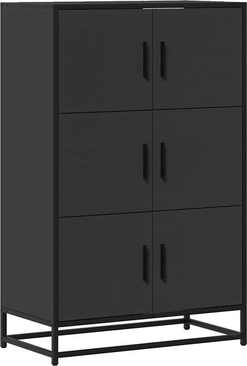 Productafbeelding VidaXL Highboard zwart 68x35x106,5 cm materiaal op houtbasis en metaal