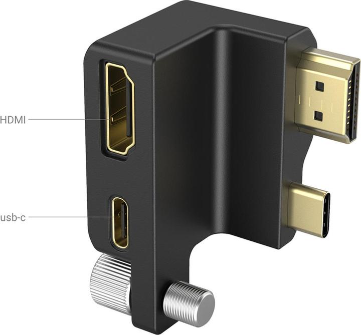 Actual product image SmallRig HDMI & USB-C Right-Angle Adapter forÊBMPCC 6K Pro 3289
