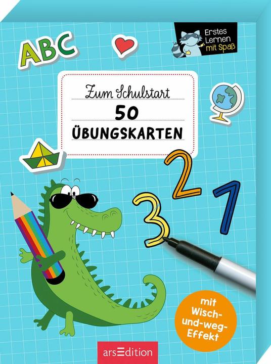 Produktbild Erstes Lernen mit Spass – Zum Schulstart: 50 Übungskarten (Deutsch, Kai Schüttler, 2024)