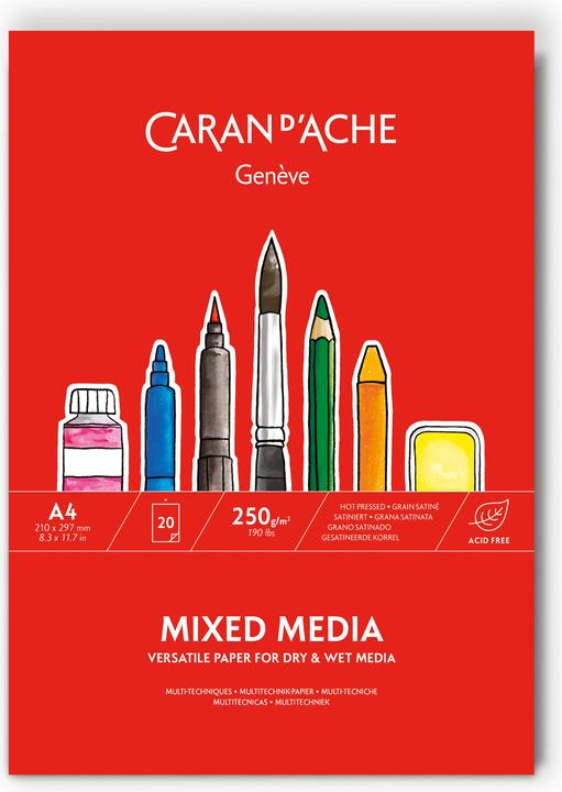 Produktbild Caran d'Ache Multitechnik-Zeichennblock A4 (A4, Blanko, Weicher Einband)