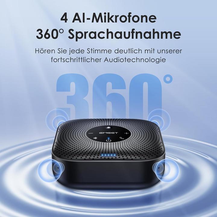 Produktbild EMeet Konferenzlautsprecher M0 Plus mit AI Mikrofonen