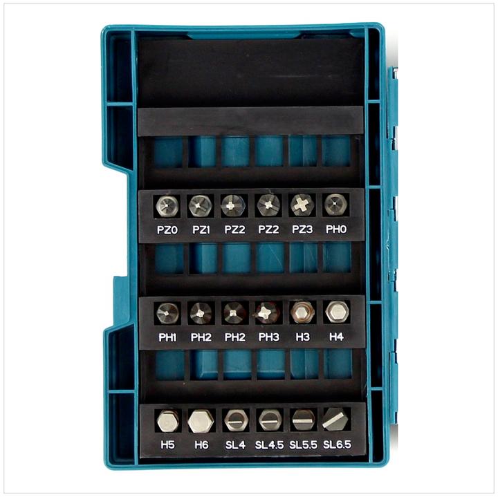 Actual product image Makita BitSet D37194 (4, 4.5, 5.5, 6.5, 27, 40, PH0, PH1, PH3, PZ0, PZ1, PZ3, TX10, 15h, 20H, 25H, 27H, 30H, 40H, H3, H4, H5, H6, PH2, PZ2, TX15, TX20, TX25, TX30)