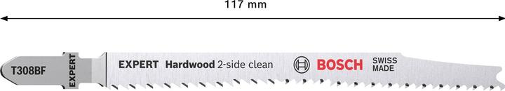 Produktbild Bosch Professional Zubehör EXPERT ‘Hardwood 2-side clean’ T 308 BF Stichsägeblatt, 25 Stück