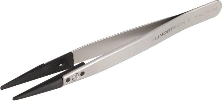Lindstrom Lindström TL 249CFR-SA ESD Pinzette 249CF Flach-rund 130 mm