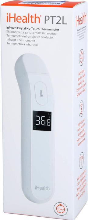 Produktbild iHealth Kontaktloses Infrarot-Fieberthermometer PT2L 1 Sekunde (Stirn, Berührungslos)
