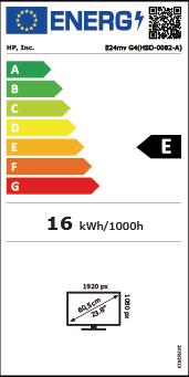 Energy Label HP E24mv G4 (1920 x 1080 pixels, 23.80")