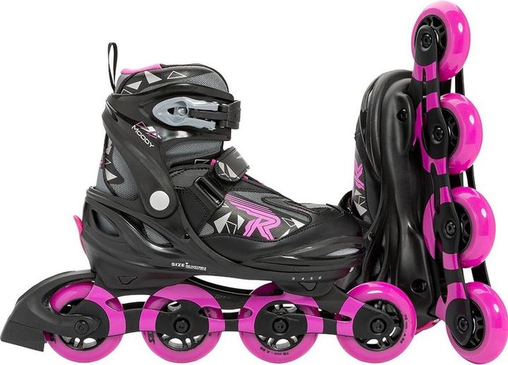 Produktbild Roces Schlittschuhe Moody Girl Tif schwarz-grau-rosa 400856 01 (30-35) (30, 31, 32, 33, 34, 35)
