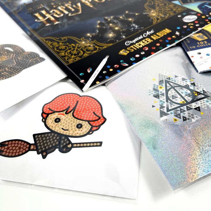 Actual product image Craft Buddy Harry Potter Crystal Art Sticker Pack