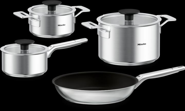 Produktbild Miele KMTS 5704-3 (16 cm, Pfannenset + Topfset, Edelstahl)