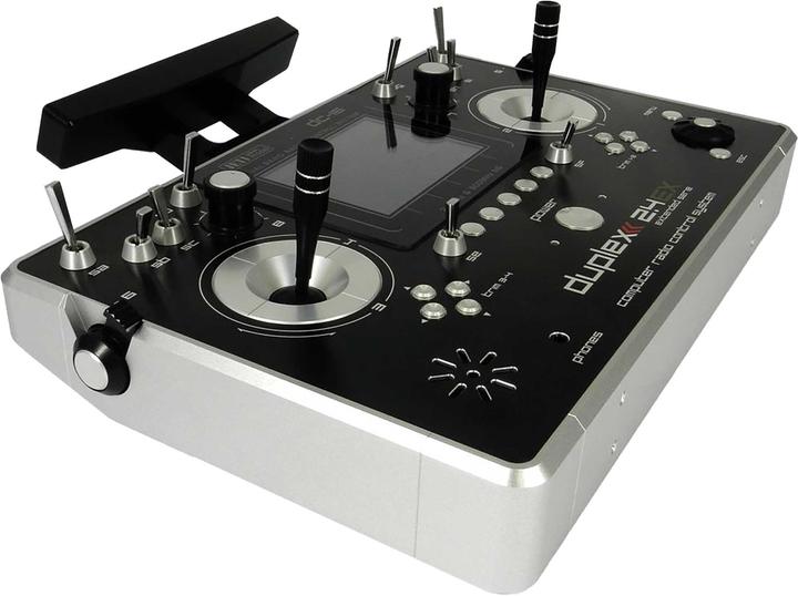 Immagine prodotto Jeti Trasmettitore da tavolo Duplex 2.4EX DC-16 II. Argento multimodale