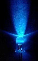 Produktbild OEM Superhelle LED Blau im Transparenten Gehäuse 5mm