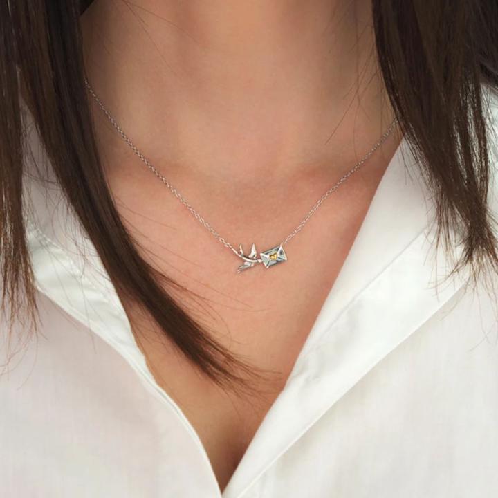 Immagine prodotto Engelsrufer Collana "Uccello con lettera d'amore (Argento 925, 42 - 50 cm)