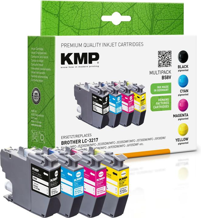 Image du produit KMP Tinte remplacé LC3217VALDR (M, C, Y, CF)