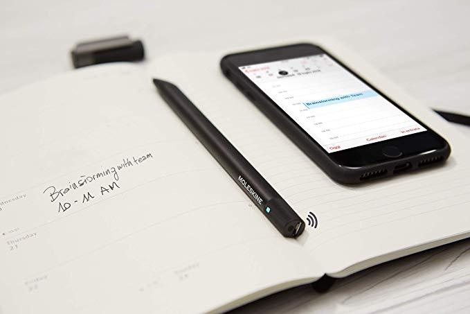 Image du produit Moleskine Smart Writing Set Ellipse (A5, Pointillés, À rayures, Couverture rigide)
