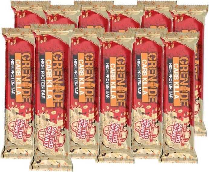 Produktbild Grenade Carb Killa White Chocolate Salted Peanut Proteinriegel (12x60g) (Weisse Schokolade, Erdnuss, 1 Stk., 800 g)
