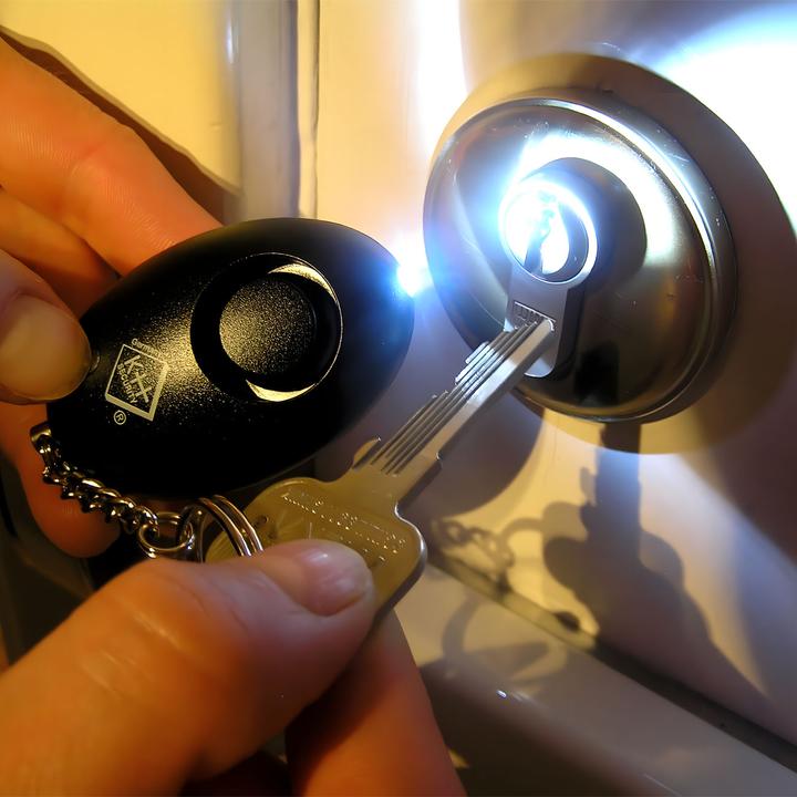 Immagine prodotto KH Security Set di 2Allarme personale con luce LED, 120dB, nero