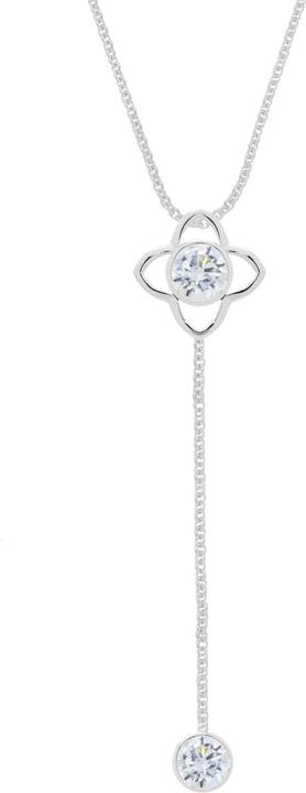 Candy Y-Halskette Gemma, 925 Sterling Silber (925er Sterlingsilber, 925 Sterling Silber, 42 - 45 cm)