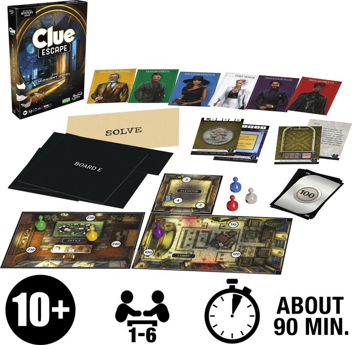 Produktbild Hasbro Gaming Cluedo Escape (Italienisch)