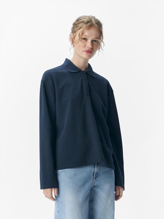 Actual product image Object Gestreiftes Langarm-Poloshirt (XS)