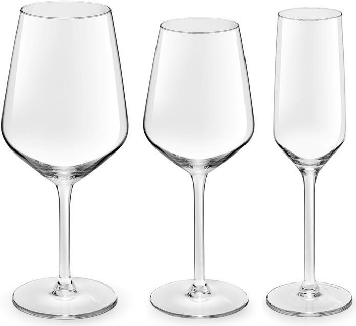 Royal Leerdam Set di 18 pezzi Vinaio (18 Occhiali, Bicchieri da vino rosso, Bicchieri da vino bianco)