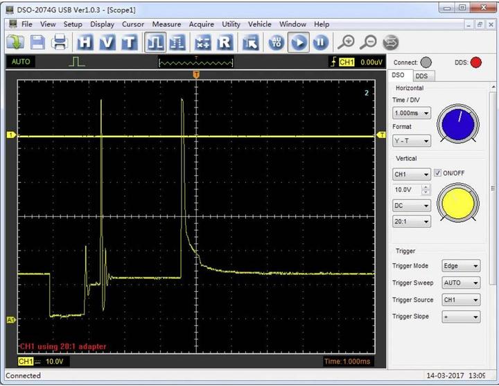 Actual product image Voltcraft USB oscilloscope head with arbitrary DDS function generator (CAT I)