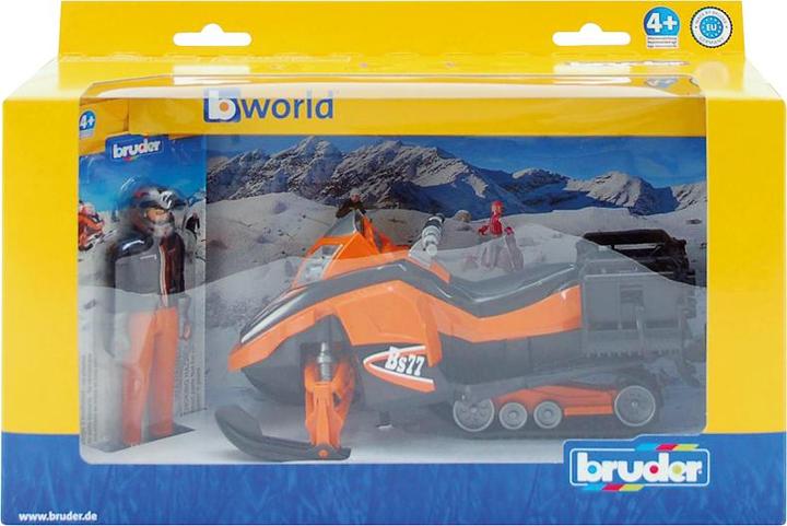 Actual product image Bruder BR Snowmobile with driver and equipment 21x9.3x9.3cm bWorld