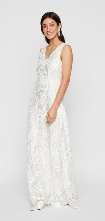 Image du produit Yas Robe de mariée à paillettes décorée à la main (M)