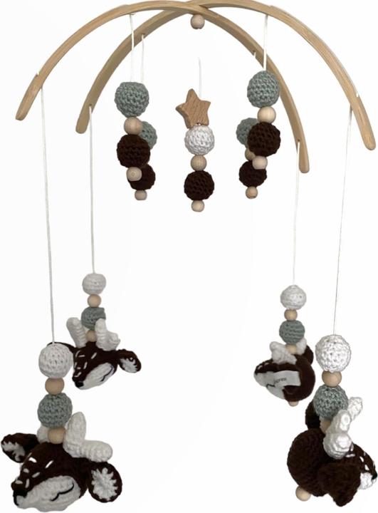 Image du produit BabyExpress Appareil mobile chevreuil marron blanc menthe