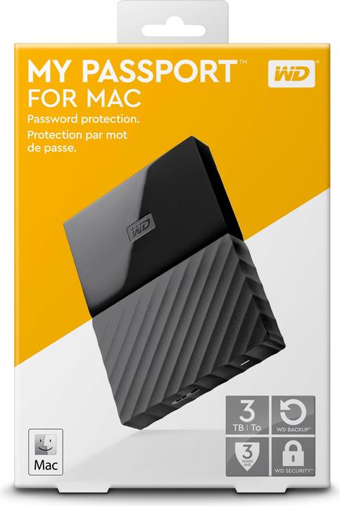 Actual product image WD My Passport for Mac (3 TB)