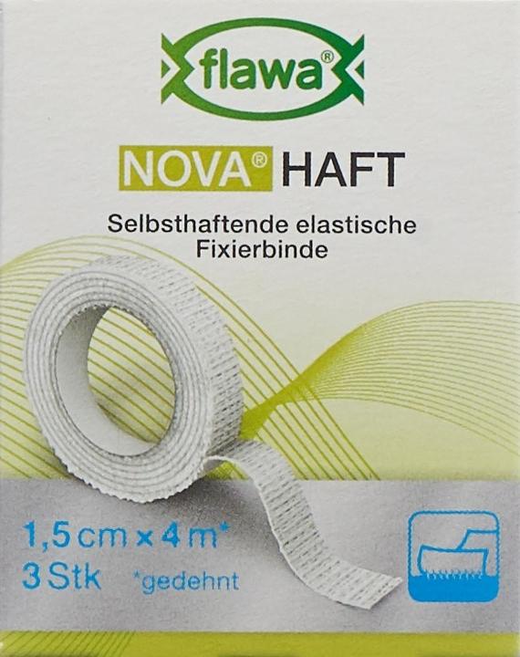 Actual product image Flawa Haft kohäsive Gazebinde 1.5cmx4m