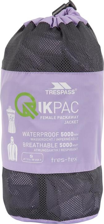 Produktbild Trespass QIKPAC Damen Regenjacke (XS)