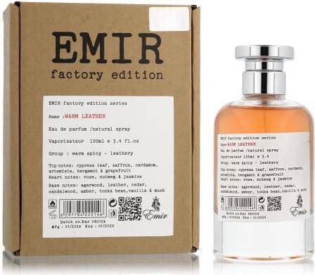 Actual product image Emir Warm Leather Factory Edition Edp 100 ml (Eau de parfum, 100 ml)