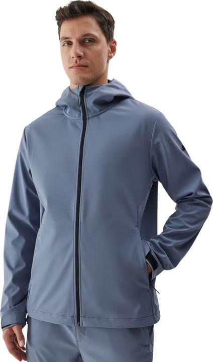 4F Kurtka męska softshell M283 denim 4FWAW24TSOFM283 32S L (32)