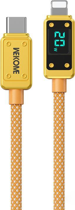 Produktbild Wekome WDC-08 Vanguard-Serie – USB-C-zu-Lightning-Schnelllade-PD-Verbindungskabel 20 W 1 m (Gold) (1 m, 20 W)