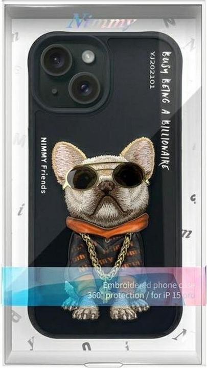 Image du produit Audi Nimmy case iPhone 15 6.1" black Glasses Cool Dog (Apple iPhone 15)