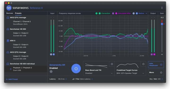 Actual product image Sonarworks Reference 4 Headphone Edition room correction system