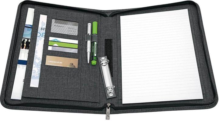 Actual product image Wedo ring binder COLLEGE, DIN A4, polyester, greyish 2 ring mechanism, delivery without pad, pad egg (A4, 1 Piece)