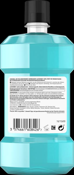 Produktbild Listerine Mundspülung Cool Mint (600 ml, Mundspülung)