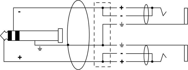 Produktbild Cordial Cfy Wgg (0.30 m, 6.3mm Klinke (Jack), 3.5mm Klinke (AUX))