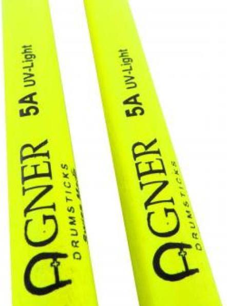 Produktbild Agner 5 A UV-Light Sticks Gelb mit keepdrum 5A (Schlagzeug)