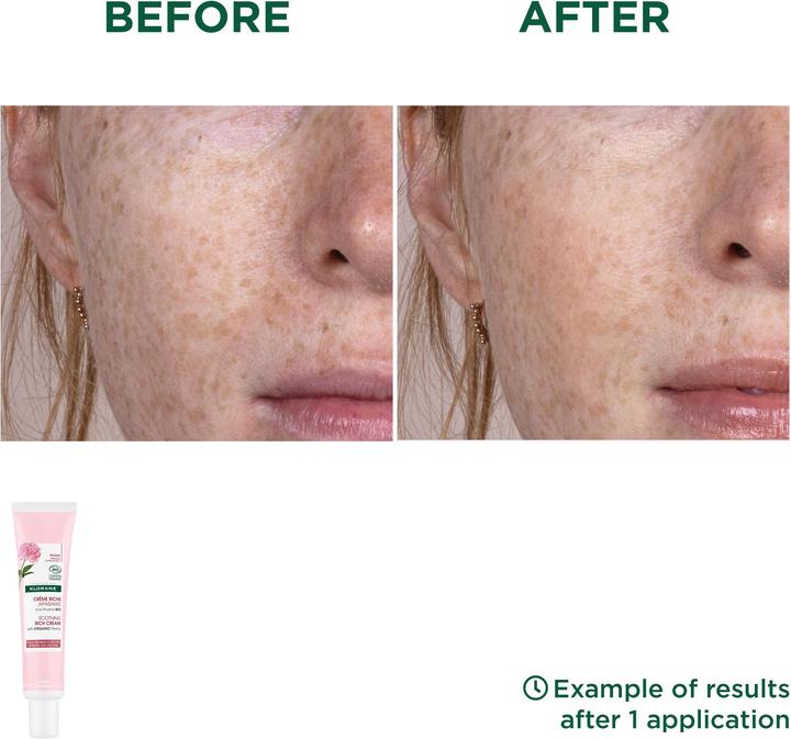 Actual product image Klorane Rich, soothing cream with organic peony (40 ml, 24h cream)