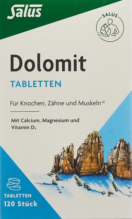 Actual product image Salus Dolomite Magnesium Calcium Vitamin D3 Tabl (120 Piece, Pills, 113 g)