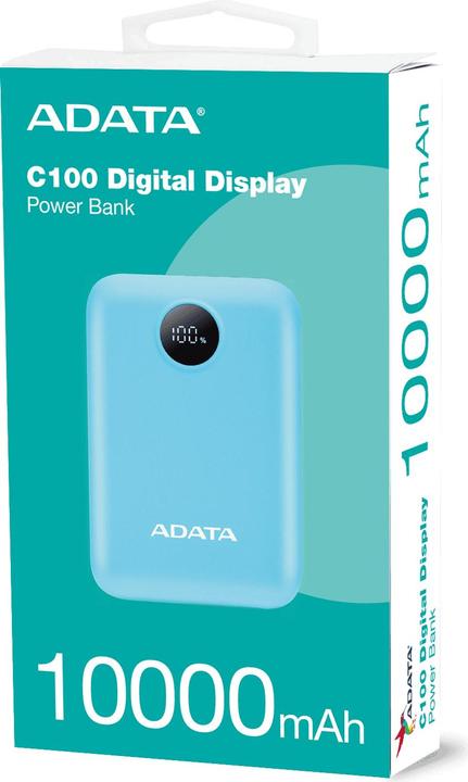 Immagine prodotto Adata Powerbank P10022-12 10000 mAh, Akkutyp: Lithium-Polymer (10000 mAh, 15 W, 37 Wh)