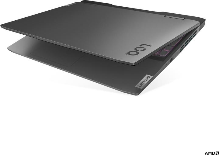 Actual product image Lenovo LOQ 16APH8 AMD Ryzen 7 7840HS 16inch 16GB 512GB SSD RTX4050 6GB W11H Storm Grey Qwerty (16", 16 GB, 512 GB, Eng. Int.)