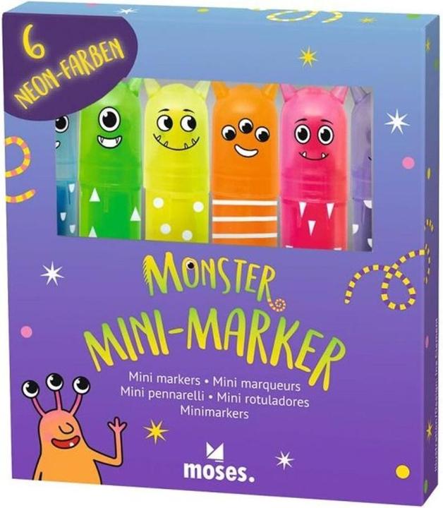 Immagine prodotto Leuchtstift Monster Mini-Marker (Multicolore, 6 x)