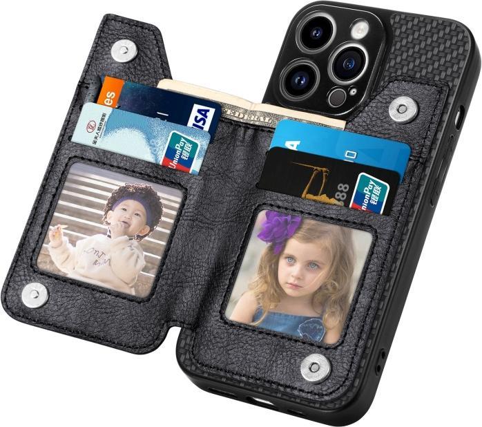 Immagine prodotto Ueli Express Custodia per carte di credito iPhone 14 Pro con tasca per monete (Apple iPhone 14 Pro)