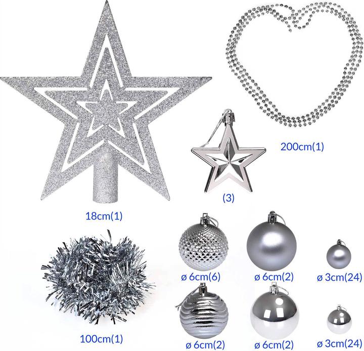 Produktbild Deuba Weihnachtsbaumkugeln (1 -teilig)