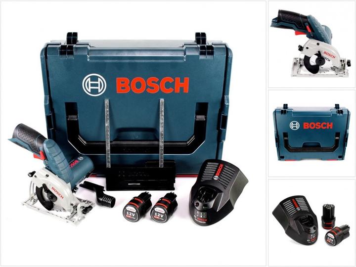 Actual product image Bosch Professional GKS 12V-26 Cordless Circular Saw 85 mm + 2x Batteries GBA 3.0 Ah + 1x Charger GAL