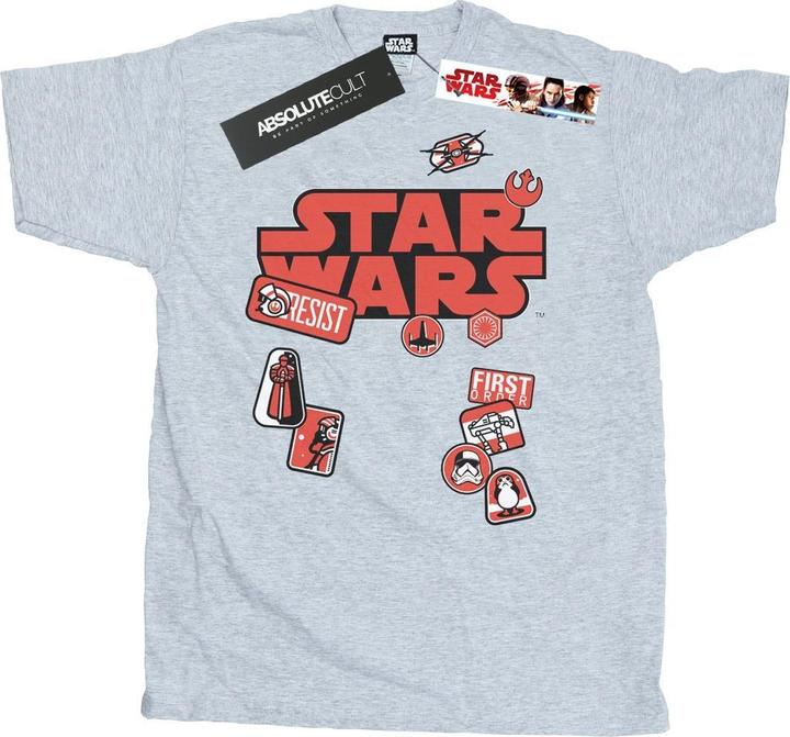 Star Wars The Last Jedi Badges TShirt (S)