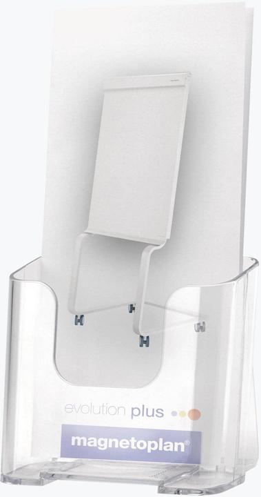 Produktbild Deflecto Prospekthalter, schr„g, DIN lang hoch, glasklar (A4)